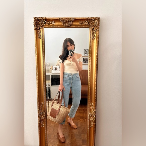 Sézane Noemie Heeled Pumps in Natural Heritage Braided Leather FR 38 / US 7 - Picture 9 of 10